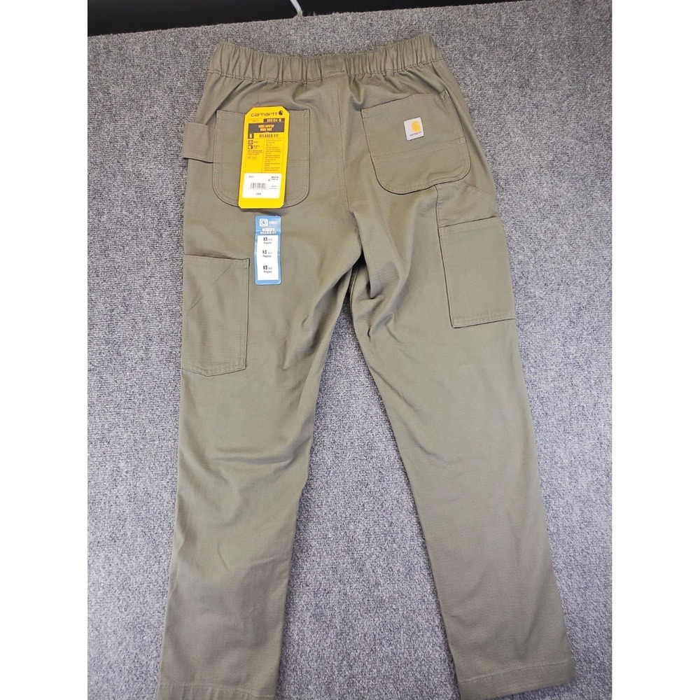 New Womens Size XS(0-2) Carhartt Force Ripstop Green Relaxed Fit Work Pants 1718